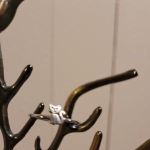 Sterling Silver Cat Ring